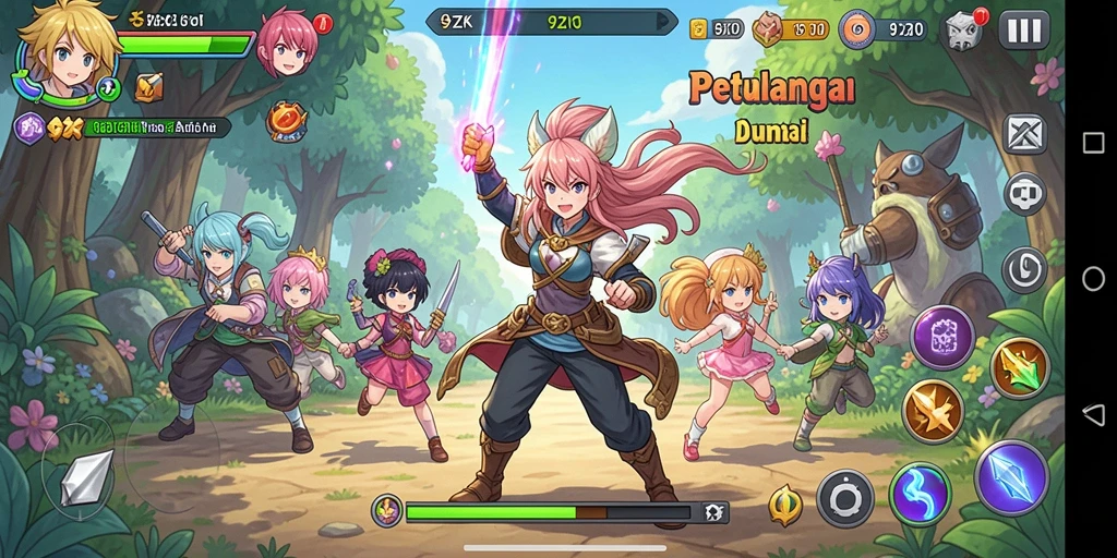 Pengalaman gameplay yang intens dan penuh warna dalam 9ZK.