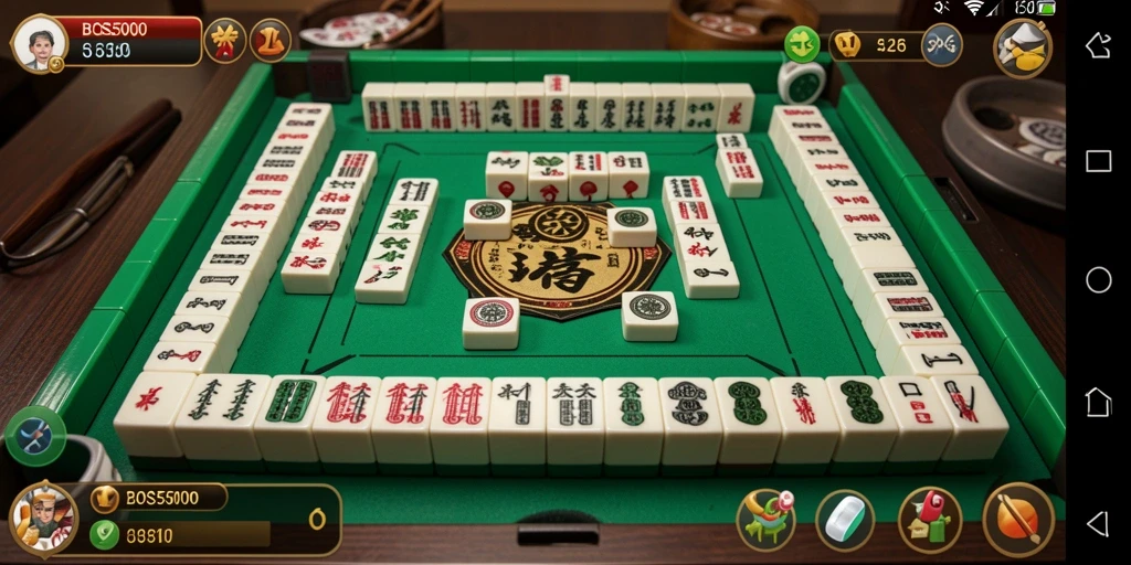 Tampilan gameplay Mahjong yang menarik dan penuh warna.