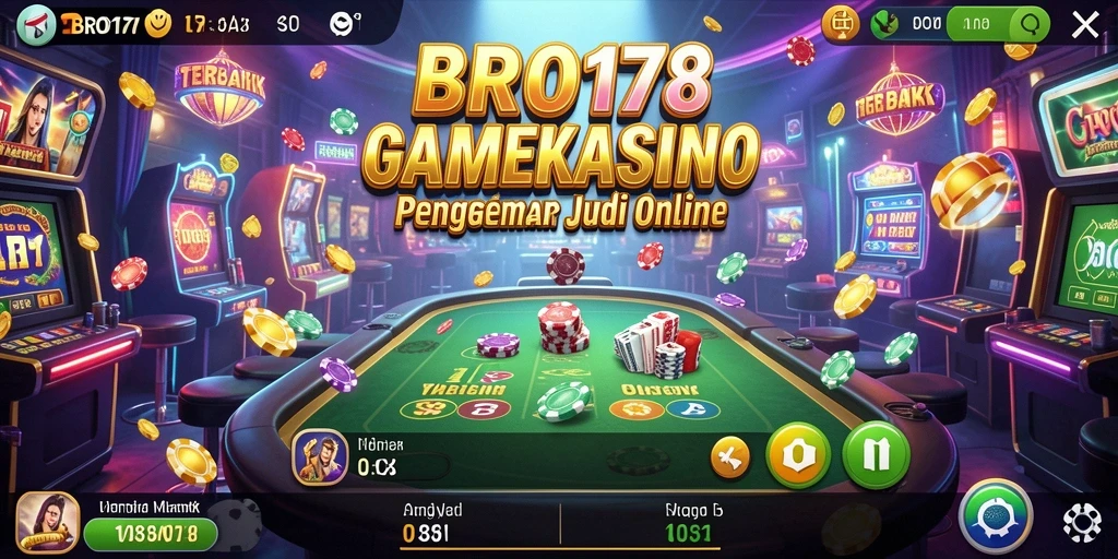 Tampilan menarik dari permainan Kasino di BRO178.