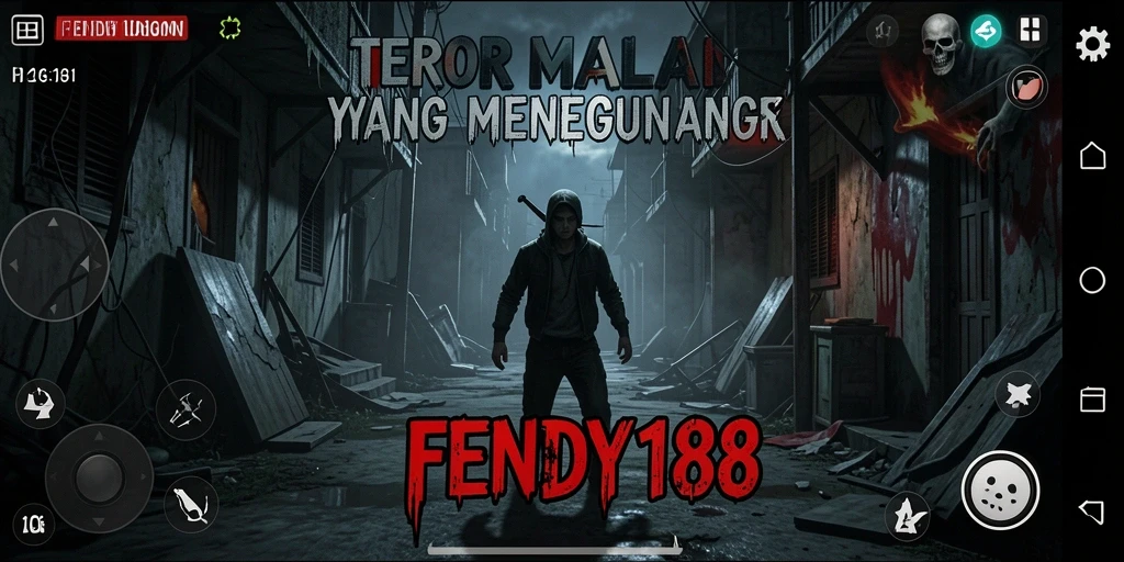 Tampilan gameplay mencekam dari game Horror FENDY188.