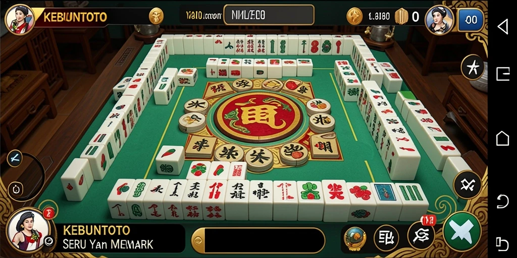 Menampilkan gameplay seru KEBUNTOTO dengan grafis menawan dari Mahjong.
