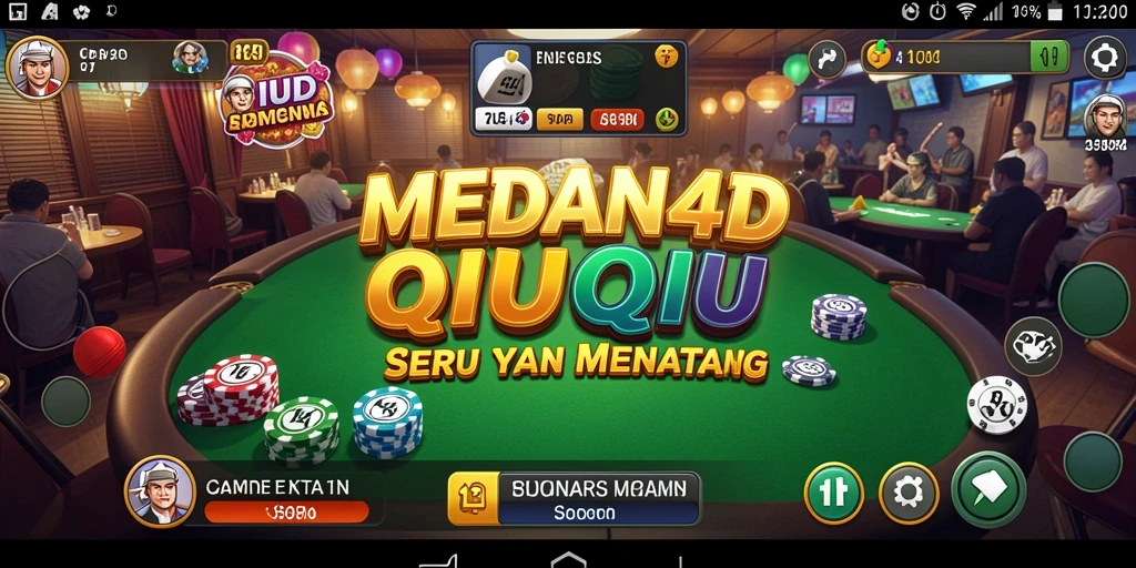 Tampilan seru gameplay QiuQiu MEDAN4D dengan pemain yang sedang berkompetisi.