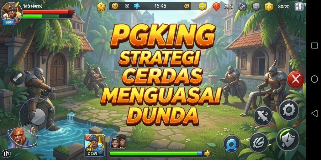 Screenshot PGKING menunjukkan aksi intens dan pengaturan strategi dalam permainan.