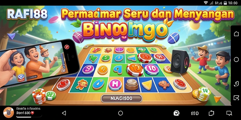 Tampilan gameplay seru dari aplikasi Bingo RAFI88.