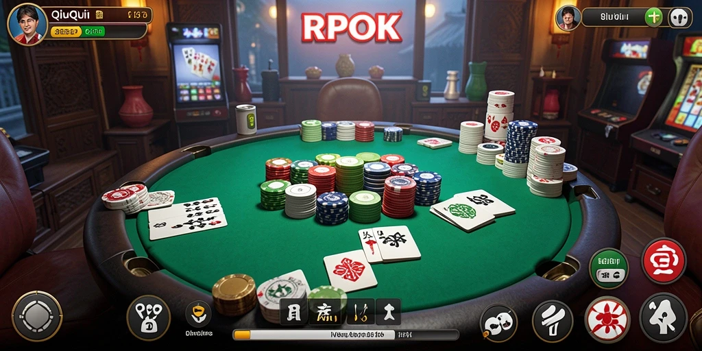 Screenshot gameplay QiuQiu yang mendebarkan di RPOK.