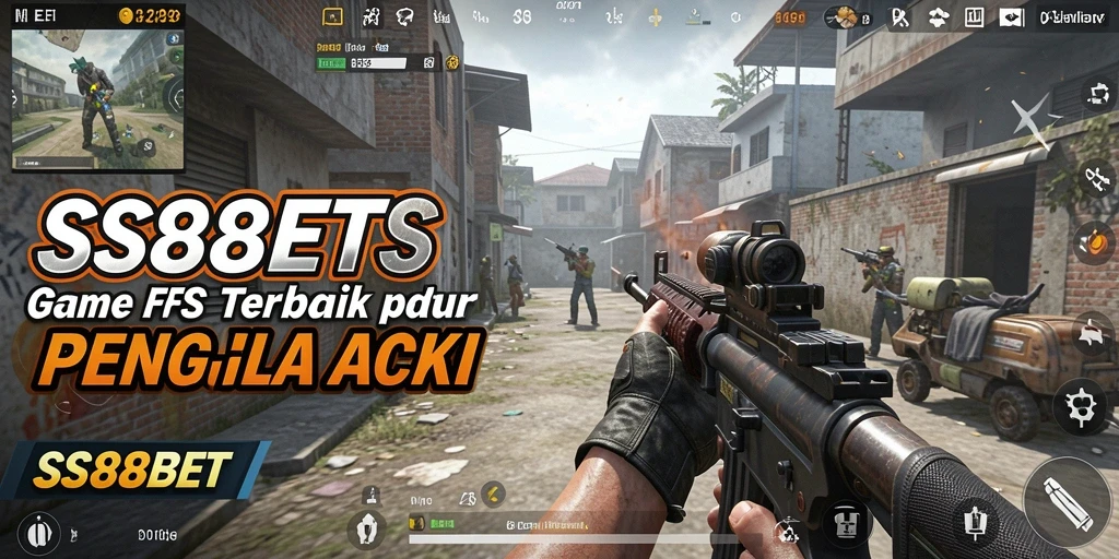 Screenshot SS88BET menampilkan aksi tembak-menembak yang intens.