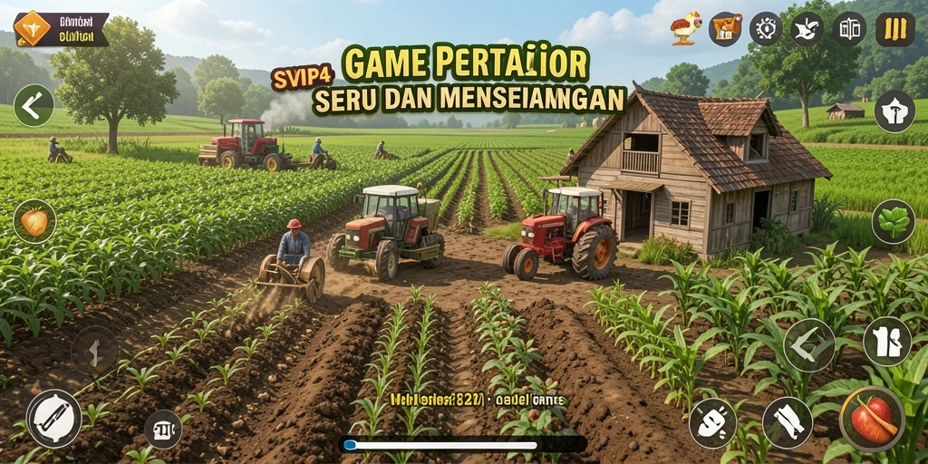Gameplay menarik dari SVIP4 dengan berbagai aktivitas pertanian.