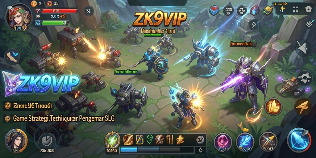 Gameplay ZK9VIP yang seru dengan pertempuran strategis.